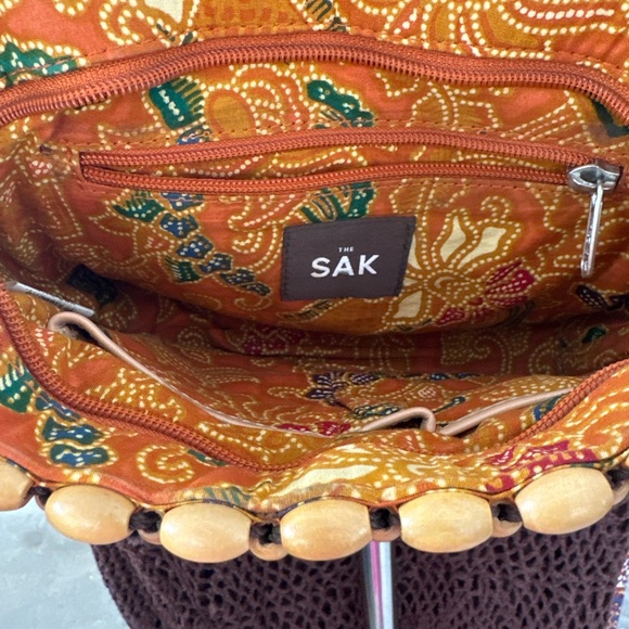 The Sak Wooden Beaded Handbag – Boho Natural Wood Purse - Picture 2 of 2